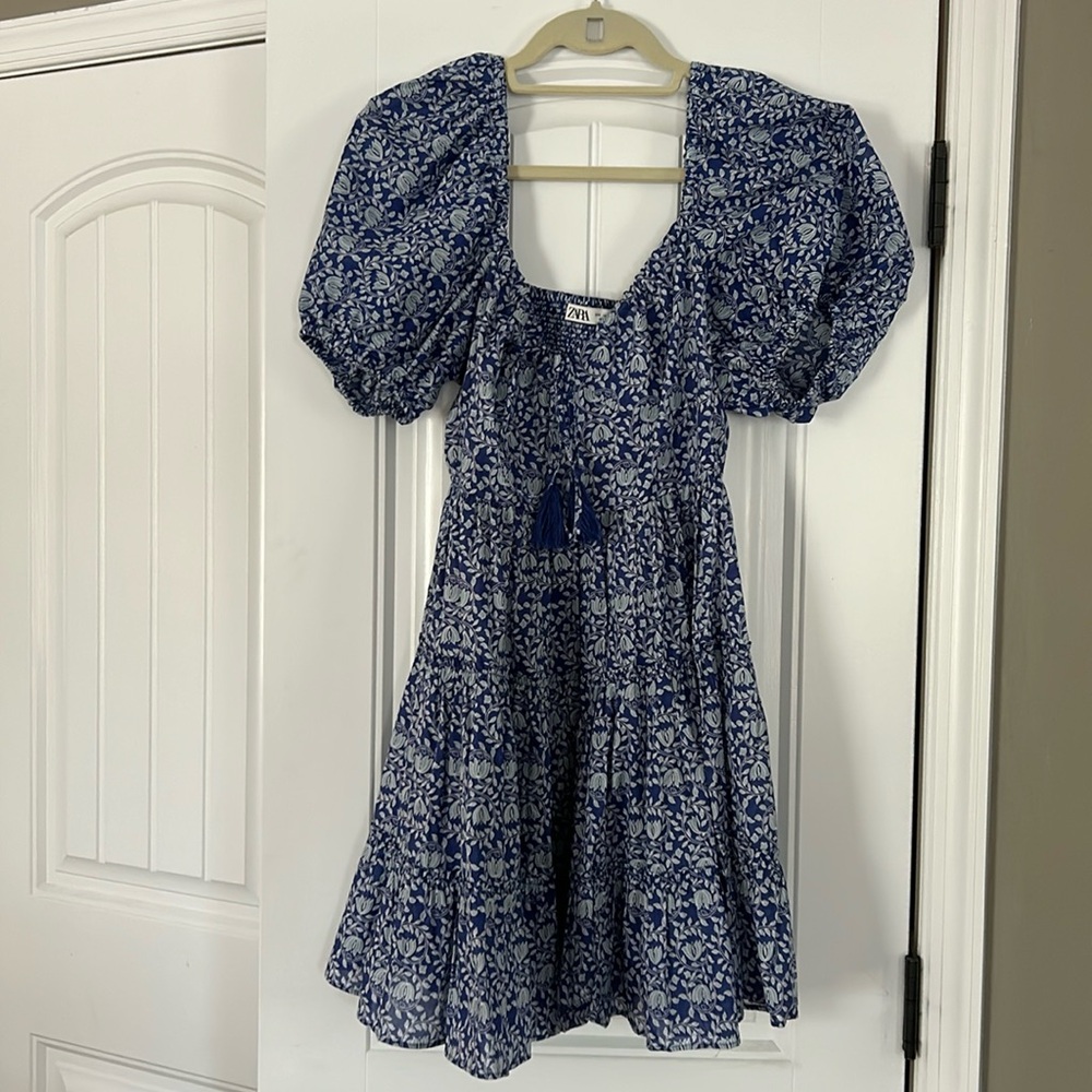 Zara printed short dress